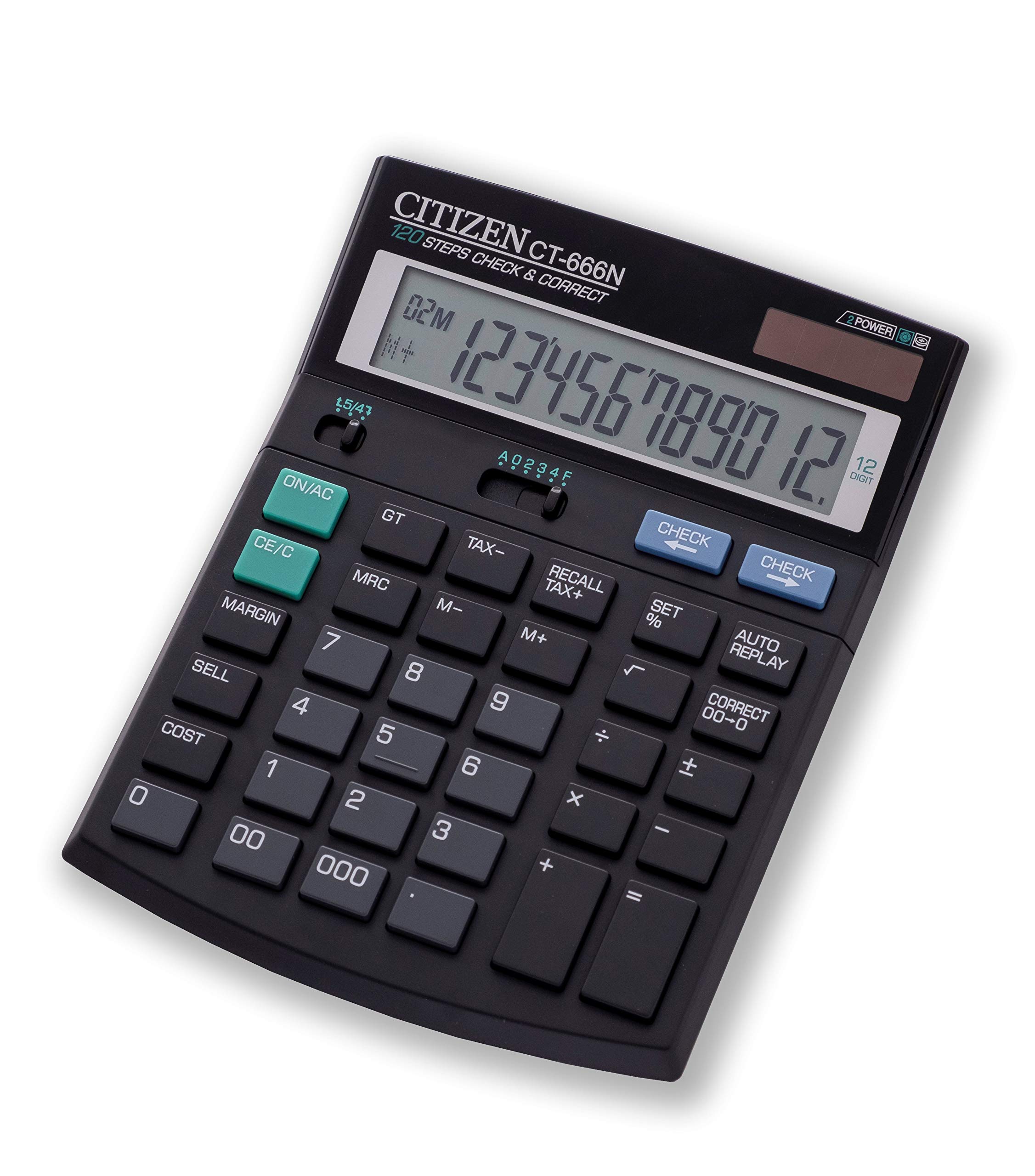 CITIZEN 計算機 Citizen CT666N Desktop Calculator with Rounded Function 12 Digits